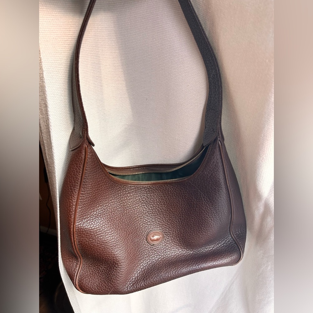 Dooney & Bourke Brown Leather Hobo Bag - Picture 15 of 15